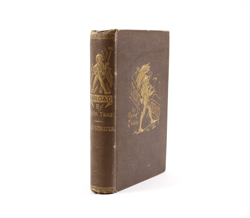 TWAIN, MARK. A TRAMP ABROAD. 1880. 1ST CANADIAN ED (1 of 2)