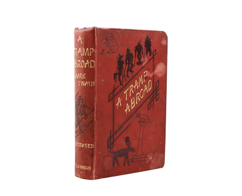 TWAIN, MARK. A TRAMP ABROAD. 1880. (1 of 5)