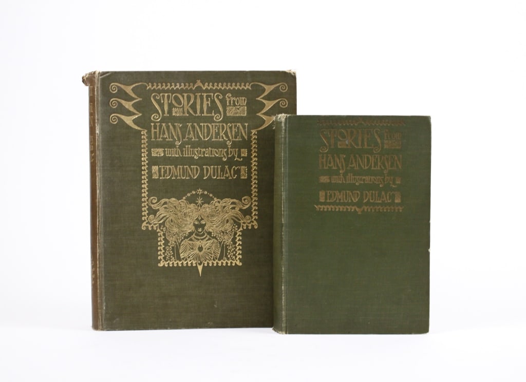 ANDERSEN; DULAC. STORIES. 1ST AMERICAN + 1911 CDN: Andersen, Hans; Dulac, Edmund. STORIES FROM HANS ANDERSEN WITH ILLUSTRATIONS BY EDMUND DULAC. 2 copies; 1st American edition and one Canadian, 1st Canadian ed: New York: George H. Doran, n.d. (c. 1920