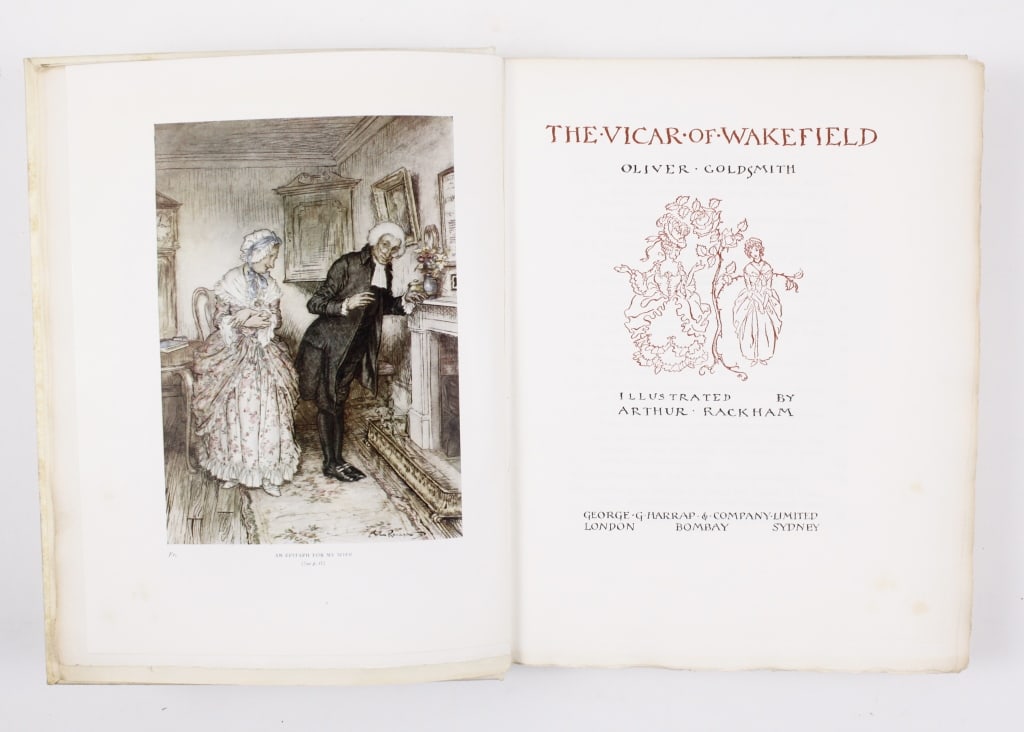 RACKHAM. VICAR OF WAKEFIELD. 1929. LTD ED, SIGNED (1 of 7)