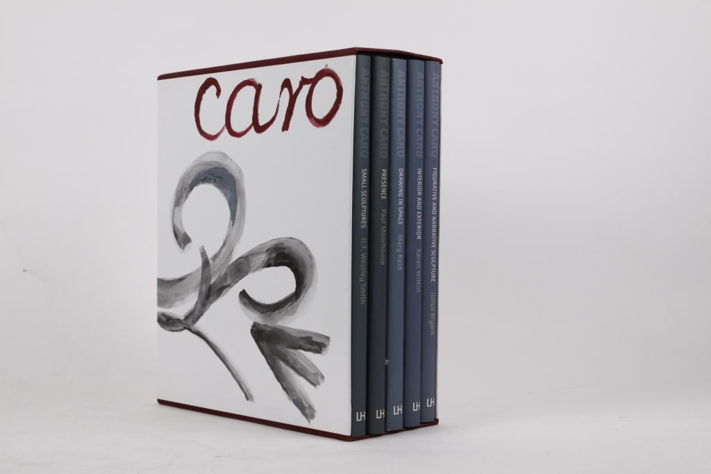 ANTHONY CARO: DEFINITIVE SERIES. 5 V, BOXED. 2010: Wilkin, Karen; Reid, Mary; Bryant, Julius; Moorhoue, Paul; Smith, H.F. Westley. ANTHONY CARO: THE DEFINITIVE SERIES ON THE SCULPTURE OF ANTHONY CARO. 5 volumes: INTERIOR AND EXTERIOR * PRESENCE * SMAL