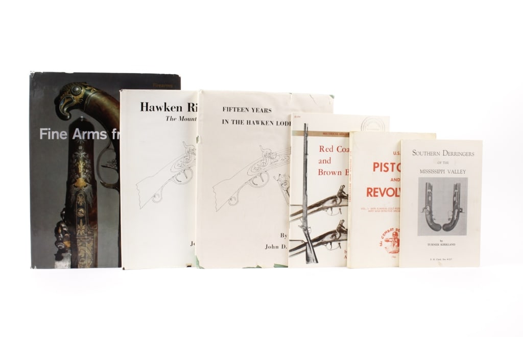 [WEAPONS] LOT OF 6 VOLUMES SOLD TOGETHER: WEAPONS. A lot of 6 volumes sold together. Including: Darling, Anthony D. RED COAT AND BROWN BESS. HISTORICAL ARMS SERIES NO. 12. Bloomfield, ON: Museum Restoration Service, 1978. Small quarto, staple