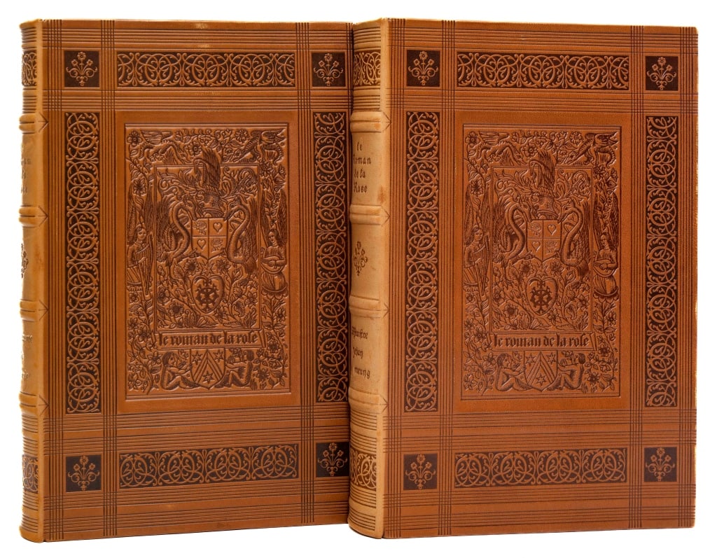 [LEATHER BINDINGS] LE ROMAN DE LA ROSE. 2V. 1981/2 (1 of 11)