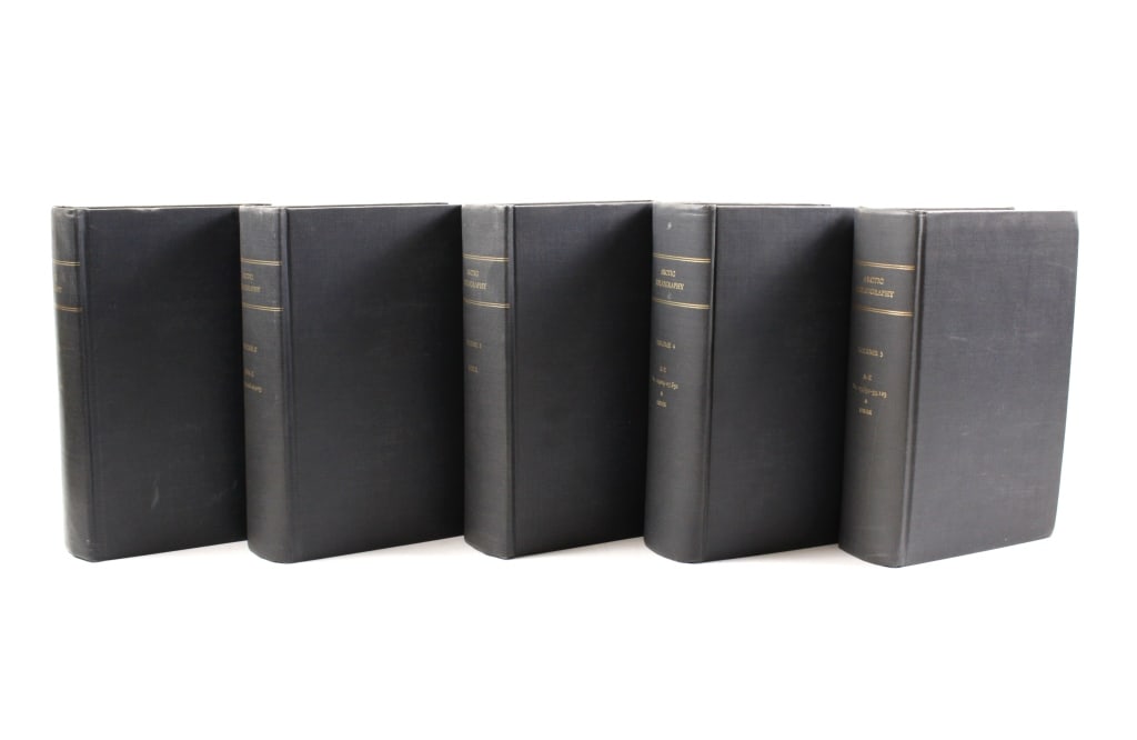ARCTIC BIBLIOGRAPHY. 5 VOLUMES. 1953-5: Tremaine, Marie; et al. 5 volumes: ARCTIC BIBLIOGRAPHY. PREPARED FOR AND IN COOPERATION WITH THE DEPARTMENT OF DEFENSE. UNDER THE DIRECTION OF THE ARCTIC INSTITUTE OF NORTH AMERICA. Washington: Depart