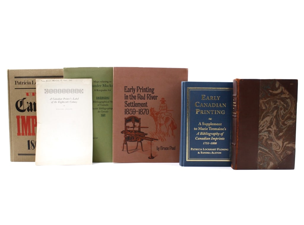 [CANADIAN PRINTING] LOT OF 6 VOLUMES SOLD TOGETHER (1 of 3)