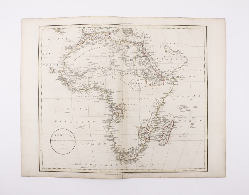 [MAPS] GUTHRIES GEOGRAPHY. LOT OF 3 TOGETHER: GUTHRIES GEOGRAPHY. A lot of 3 maps sold together. All by J. Russell, from Guthries' New System of Geography (London: C. Dilly and G.G. & J. Robinson, 1799). Including: SOUTH AMERICA * WEST INDIES * A