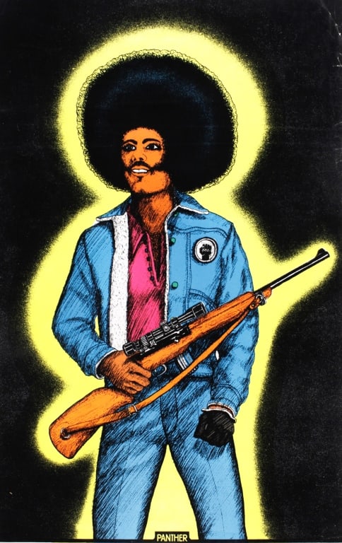 [POSTER] BLACK PANTHER. FELT APPLIQUE (1 of 2)