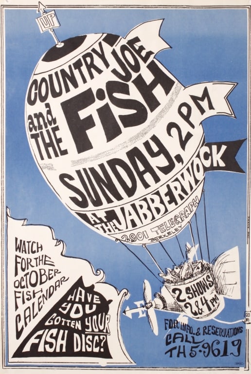 [POSTER] COUNTRY JOE AND THE FISH AT JABBERWOCK (1 of 4)