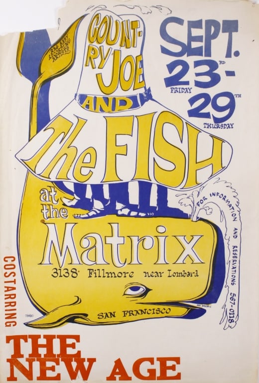 [POSTER] COUNTRY JOE / NEW AGE. MATRIX 1966 (1 of 3)