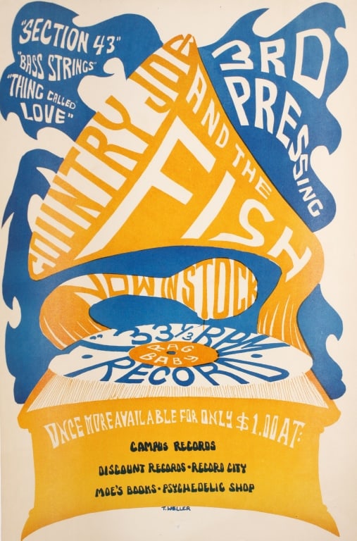 [POSTER] COUNTRY JOE NOW IN STOCK. RAG BABY (1966) (1 of 3)