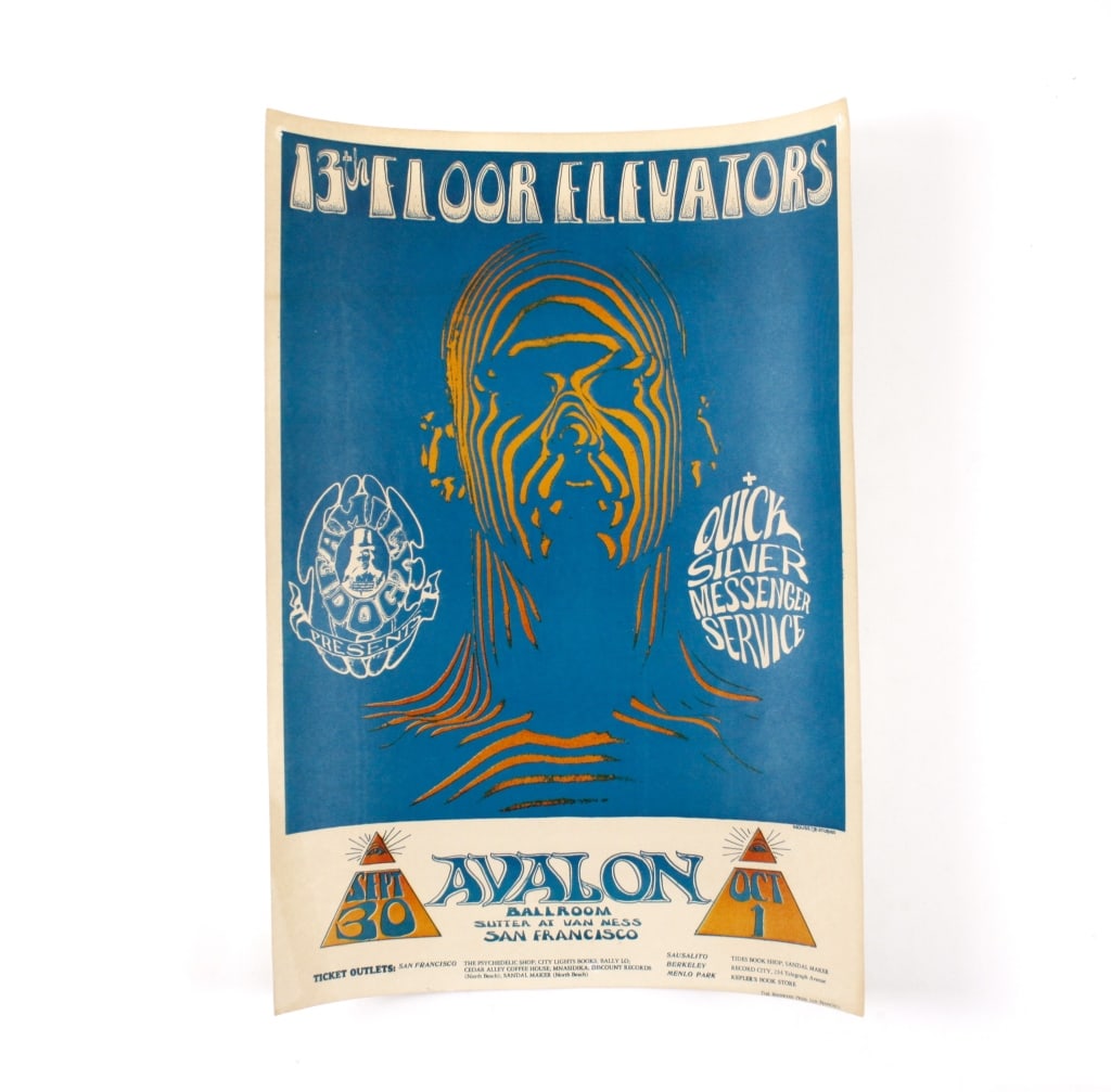 [POSTER] 13TH FLOOR ELEVATORS, QUICKSILVER. AVALON (1 of 4)