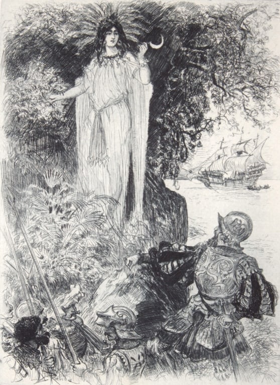 [COCAINE] ROBIDA, ALBERT. LOT OF 2 ETCHINGS (1 of 5)