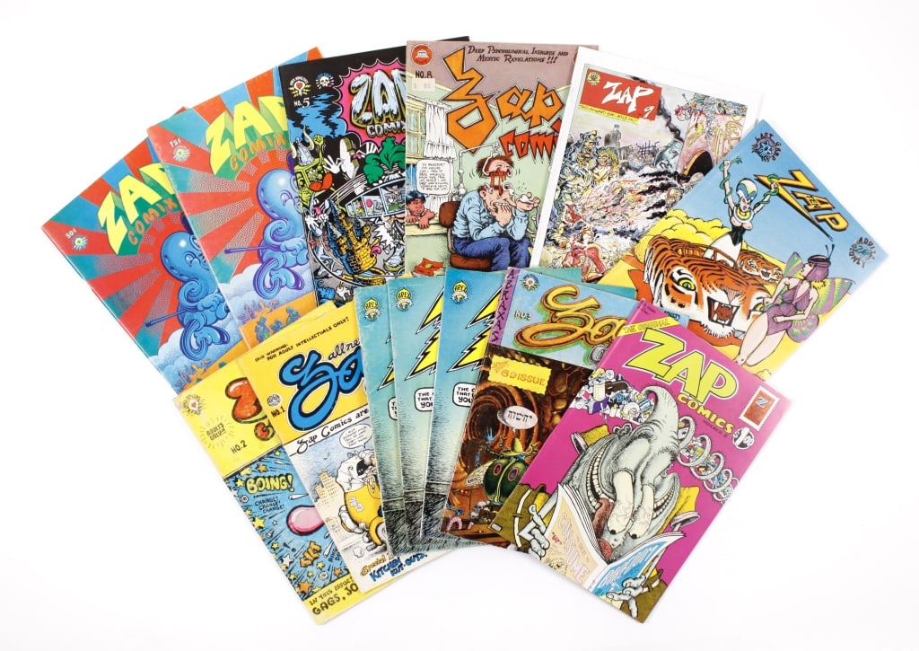 CRUMB, R. ZAP COMIX. 13 VOLUMES. 1967-83 (1 of 2)