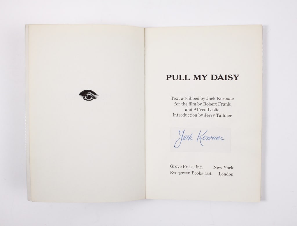 KEROUAC, J. PULL MY DAISY. 1961. [SIGNED INSERT] (1 of 4)