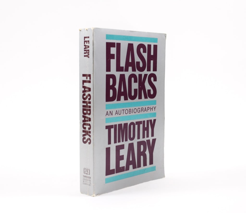 LEARY, TIMOTHY. FLASHBACKS. 1983. SIGNED (1 of 3)