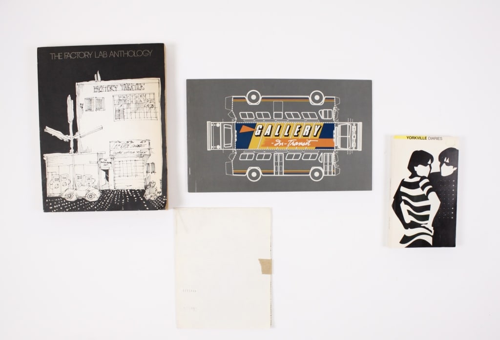 [TORONTO] LOT OF 4 VOLUMES SOLD TOGETHER: TORONTO. A lot of 4 volumes sold together. Including: YORKVILLE DIARIES. Toronto: Elephant Press, 1984. 8vo, wraps. * [Poster] THE BALLOON NEWSPAPER. Toronto: Coach House Press, circa 1974. Folded pos