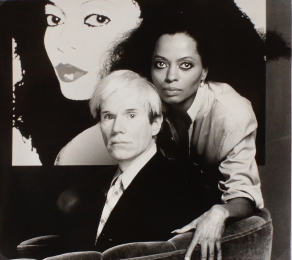 WARHOL, ANDY & DIANA ROSS. SILVER PRINT. 1992 (1 of 4)