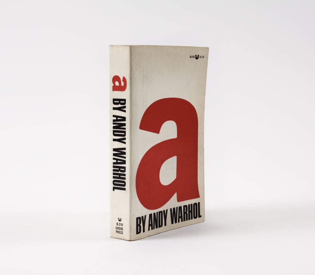 WARHOL, ANDY. A. A NOVEL. 1968: Warhol, Andy. A. A NOVEL. New York: Grove Press, 1968. First printing stated. 8vo, wraps. All edges red. Generally very good condition, various imperfections. *Additional images and detailed condition