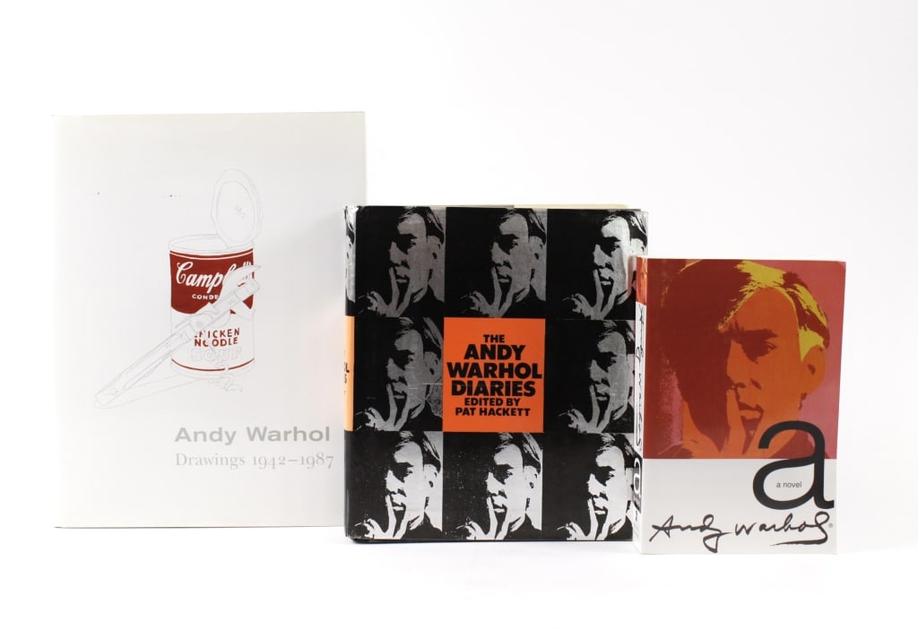 [WARHOL, ANDY] LOT OF 3 VOLUMES SOLD TOGETHER: WARHOL, ANDY. A lot of 3 volumes sold together. Including: Francis, Mark; Koepplin, Dieter. ANDY WARHOL. DRAWINGS 1942-1987. Boston: Bulfinch Press Book, 1999. Quarto, cloth boards, dust jacket. * Hac