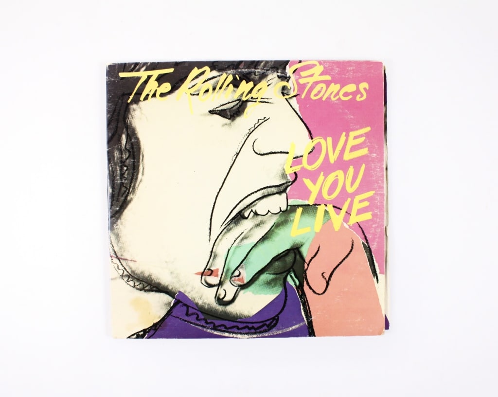 [WARHOL] ROLLING STONES. LOVE YOU LIVE LP. 1977 (1 of 5)