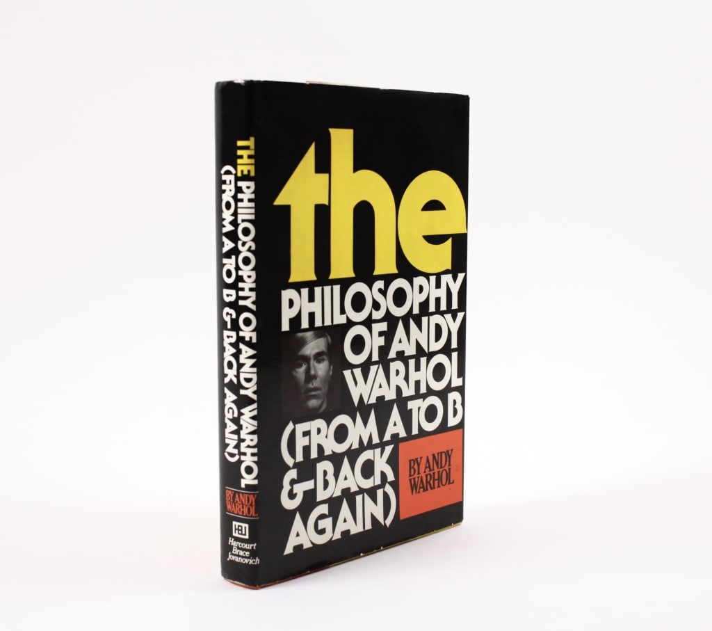 WARHOL, ANDY. PHILOSOPHY. 1975. SIGNED 1ST ED (1 of 3)