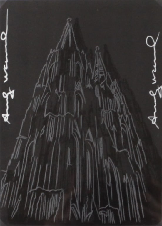 WARHOL. COLOGNE CATHEDRAL. (1985). SIGNED TWICE (1 of 2)