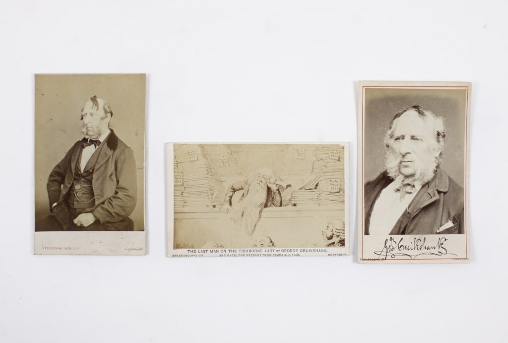 [CRUIKSHANK, GEORGE] LOT OF 3 CDVs TOGETHER (1 of 3)