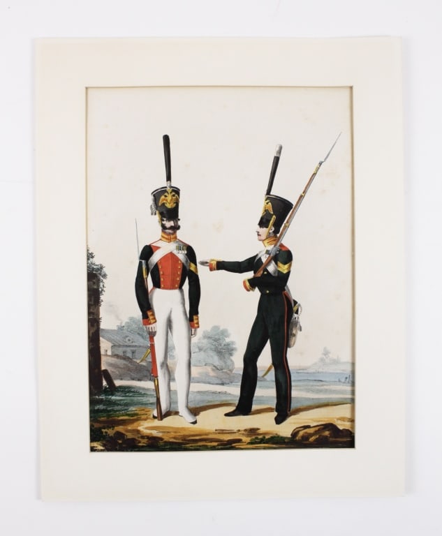 [RUSSIAN MILITARY UNIFORMS] LOT OF 6 PRINTS (1 of 18)