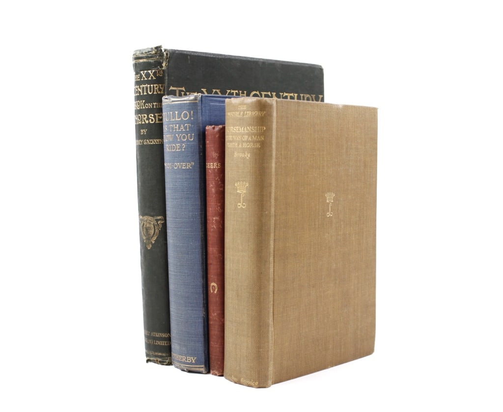 [HORSEMANSHIP]  LOT OF 4 VOLUMES SOLD TOGETHER (1 of 8)