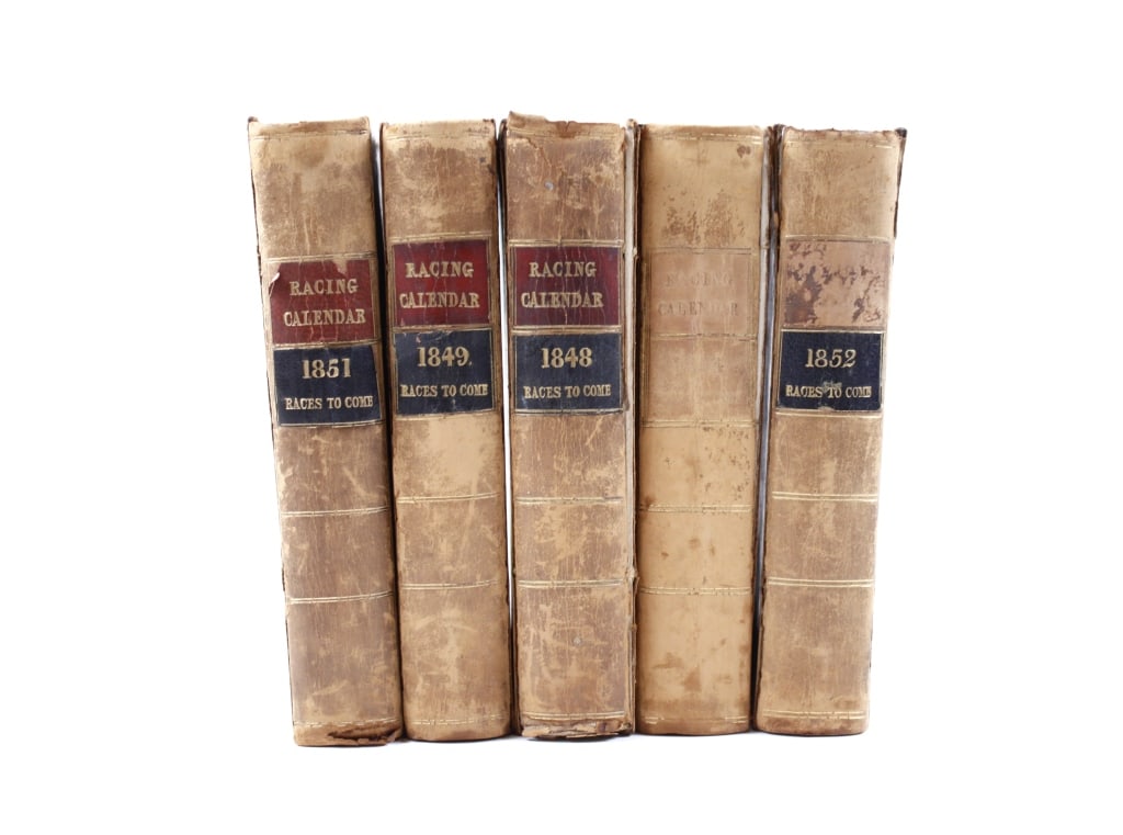 WEATHERBY. RACING CALENDER 1848-54. 5 VOLS (1 of 3)