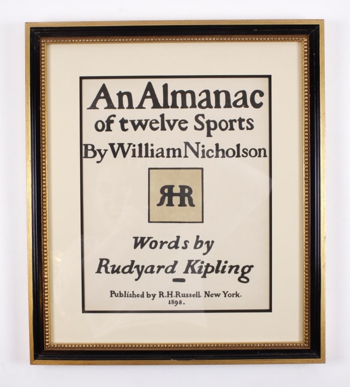 NICHOLSON, W. ALMANAC OF 12 SPORTS. 14 PRINTS (1 of 15)