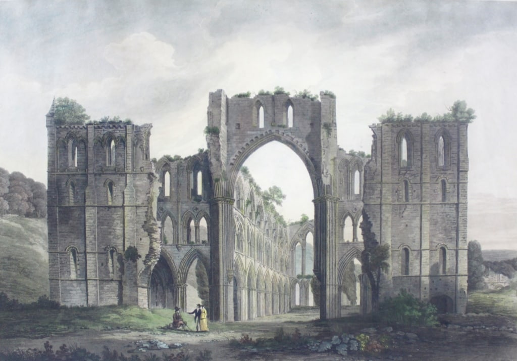 BUCKLER. RIEVAULX ABBEY, YORKSHIRE. 1810 (1 of 3)
