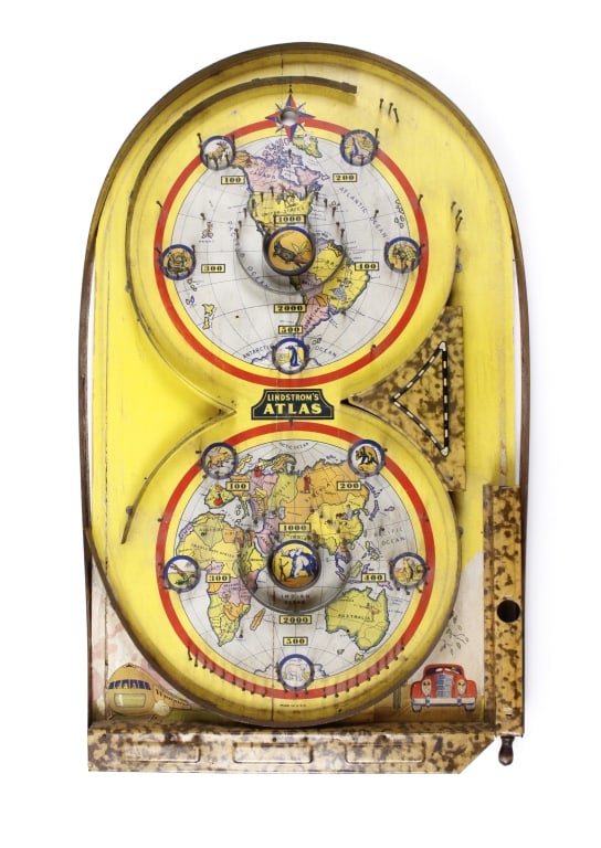LINDSTROM'S ATLAS. PINBALL MACHINE, 1934 (1 of 4)
