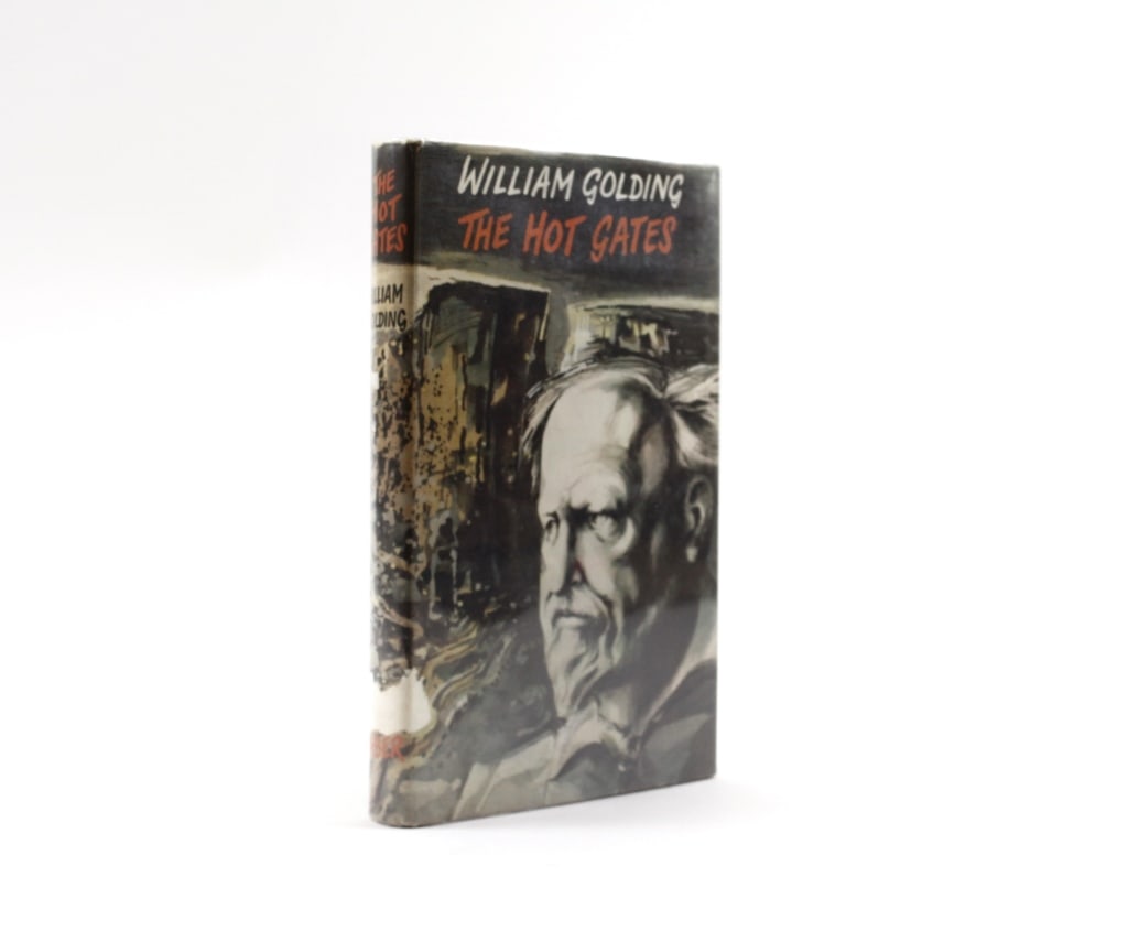 GOLDING, WILLIAM. THE HOT GATES. 1965. 1st EDITION: Golding, William. THE HOT GATES AND OTHER OCCASIONAL PIECES. London: Faber and Faber, 1965. 1st EDITION. 8vo. Full red cloth boards. Dust jacket, unclipped, in Mylar. Generally very good condition, va