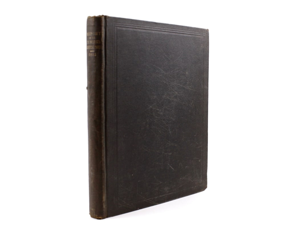 [CANALS] REPORT OF THE U.S. NICARAGUA SURVEY. 1885: Menocal, A.G. REPORT OF THE U.S. NICARAGUA SURVEYING PARTY, 1885. Washington: Government Printing Office, 1886. Quarto. Full black cloth boards. Boards with blind framing, spine lettered in gilt. Penc