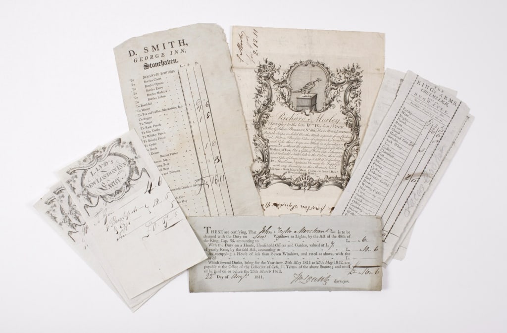 [FOOD & GOODS RECEIPTS] LOT OF 8 PCS TOGETHER (1 of 10)