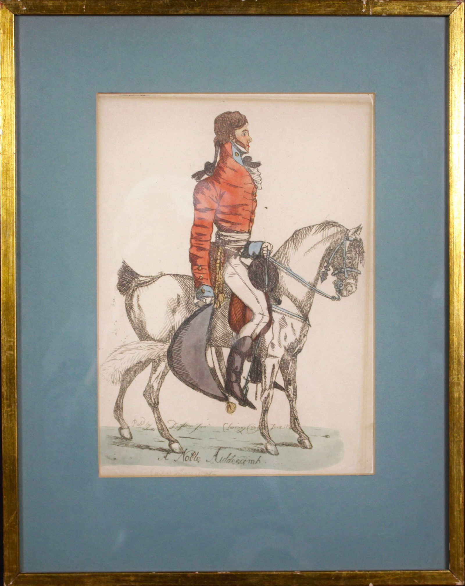 "A NOBLE AIDDECAMP"; CHARLES STANHOPE. 1804 (1 of 3)