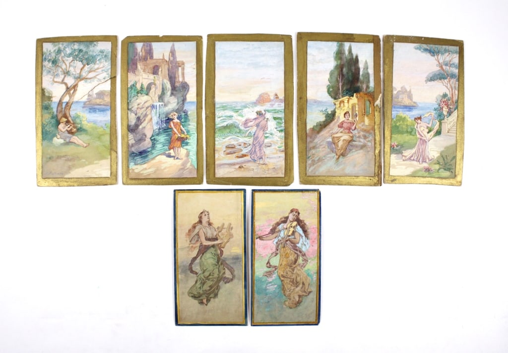 [KRATZNER, HENRY] ORIGINAL DRAWINGS. LOT OF 7 (1 of 3)