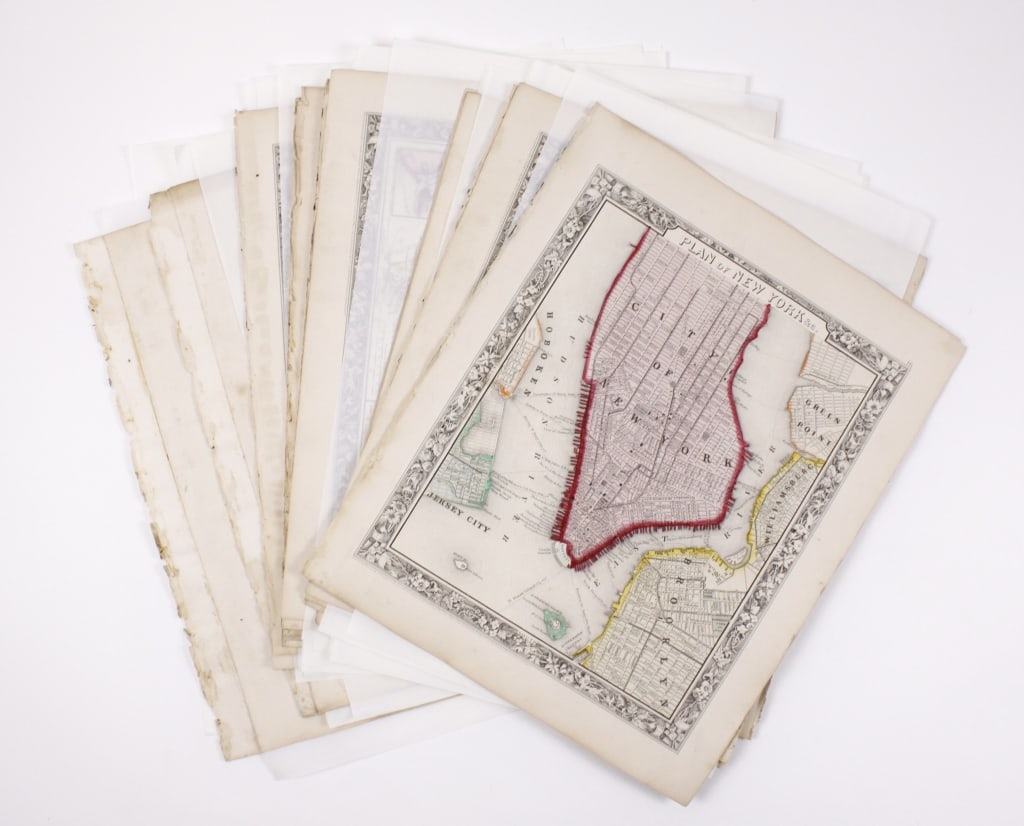 [MITCHELL'S NEW GENERAL ATLAS, 1863] 27 MAPS LOOSE (1 of 5)