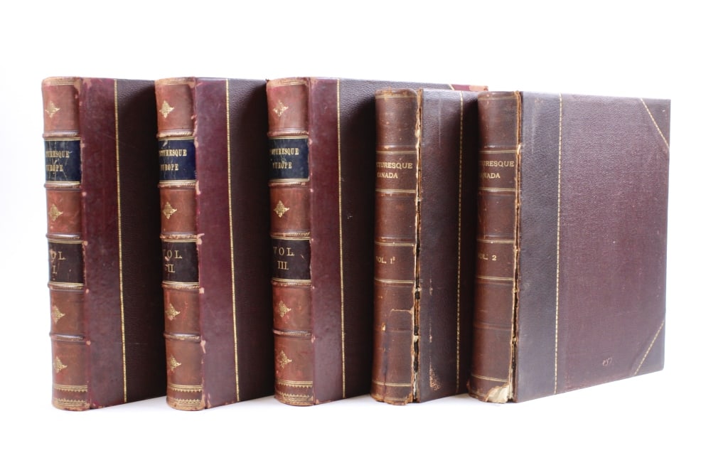 [PICTURESQUE CANADA / EUROPE] 2 WORKS IN 5 VOLS (1 of 5)