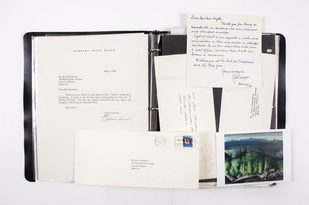 EPHEMERA/LETTERS. TRUDEAU, CASSON, BLACK, ETC. (1 of 4)