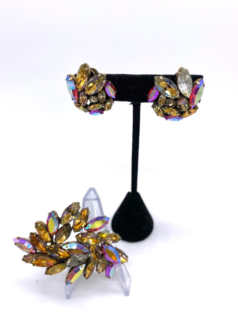 Regency Brooch and Earring Set (1 of 4)