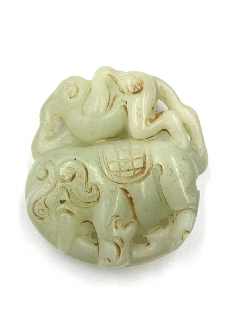 279.65 Cts Ancient Chinese Hetian Jade (1 of 5)
