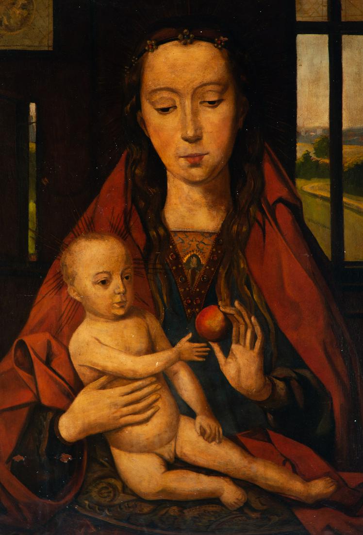 Virgin with Child, Flemish school of the XVII -XVIII centuries, follower of Rogier van der Weyden (1 of 6)