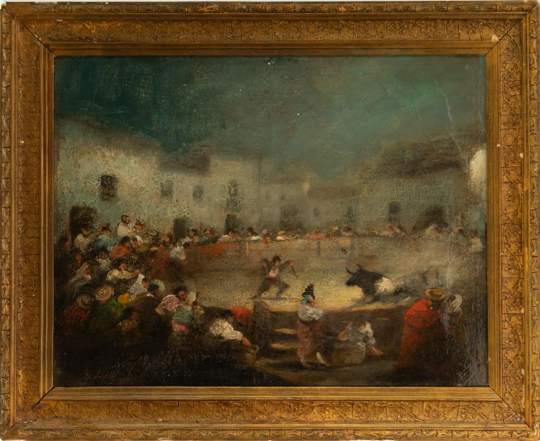 "Corrida de Toros", 19th century Spanish school (1 of 6)