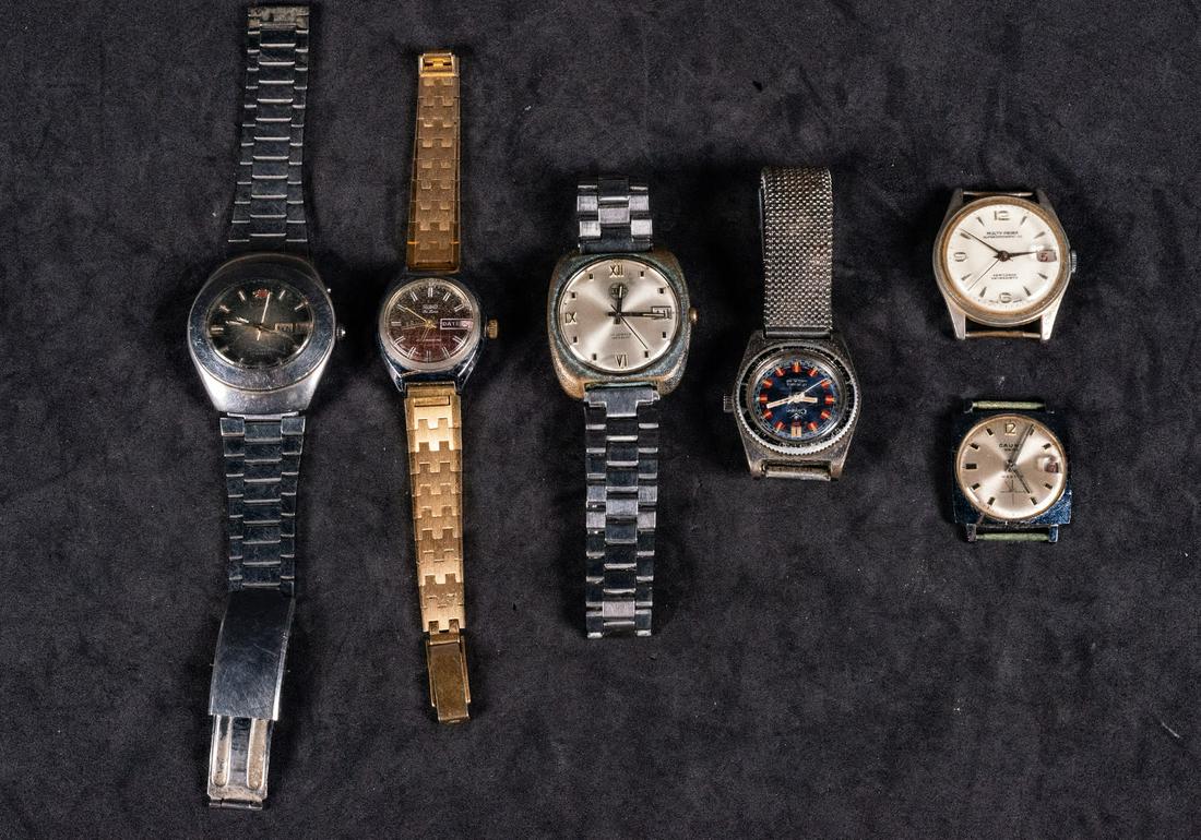 Lot of 6 vintage watches 20th century (1 of 1)
