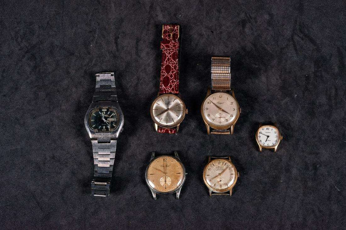 Lot of 6 vintage watches 20th century (1 of 1)