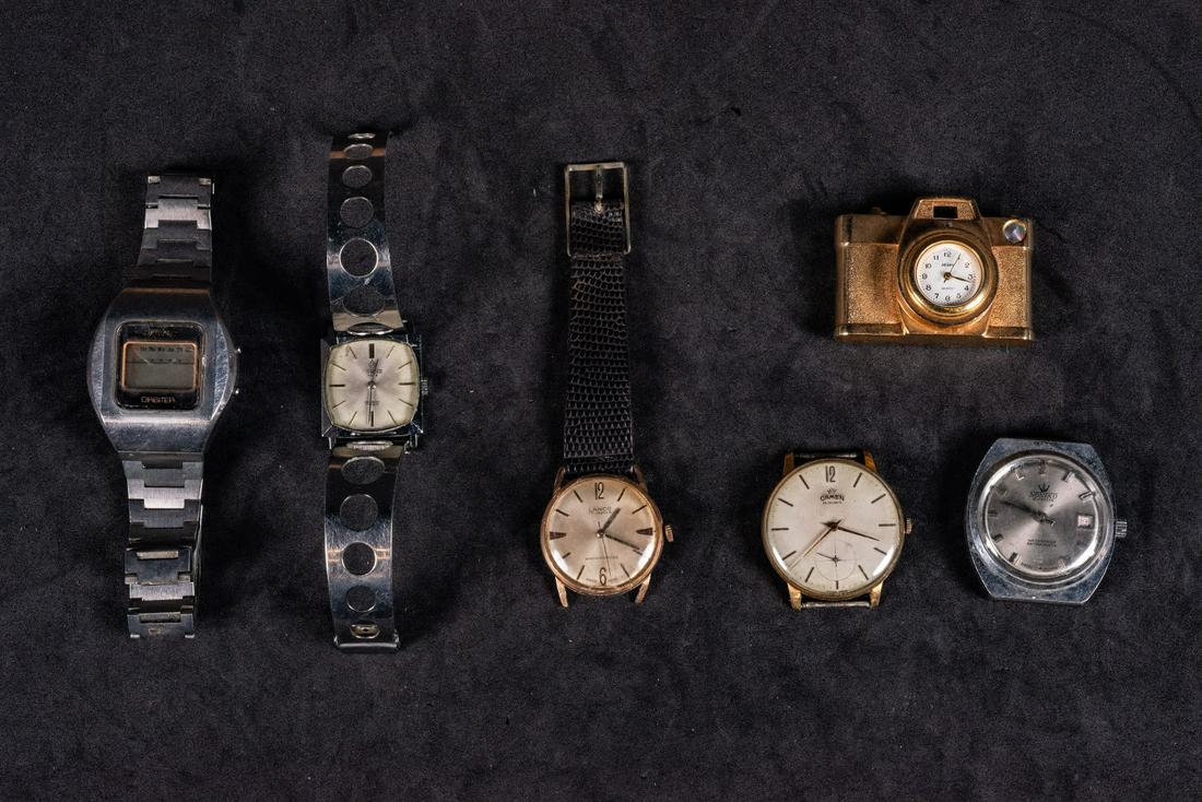 Lot of 6 vintage watches 20th century (1 of 1)