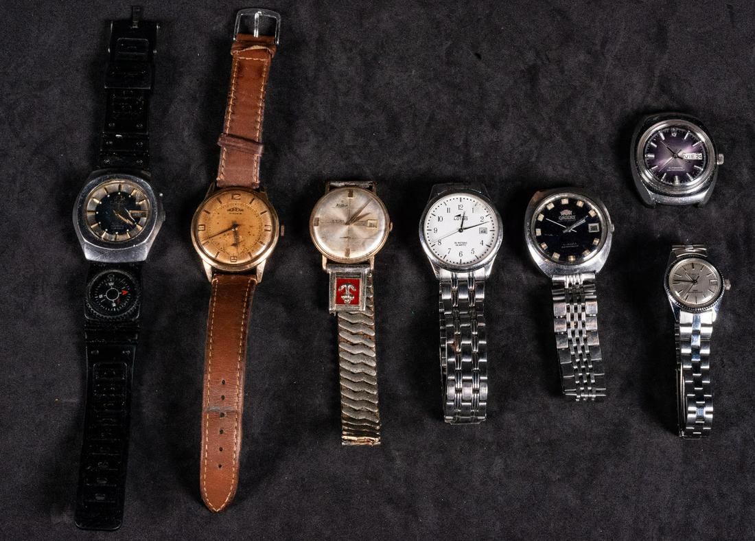 Lot of 7 vintage watches 20th century (1 of 1)