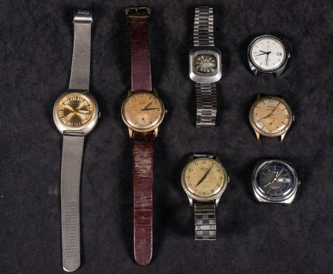 Lot of 7 vintage watches 20th century (1 of 1)